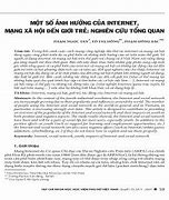 Ảnh Hưởng Của Internet